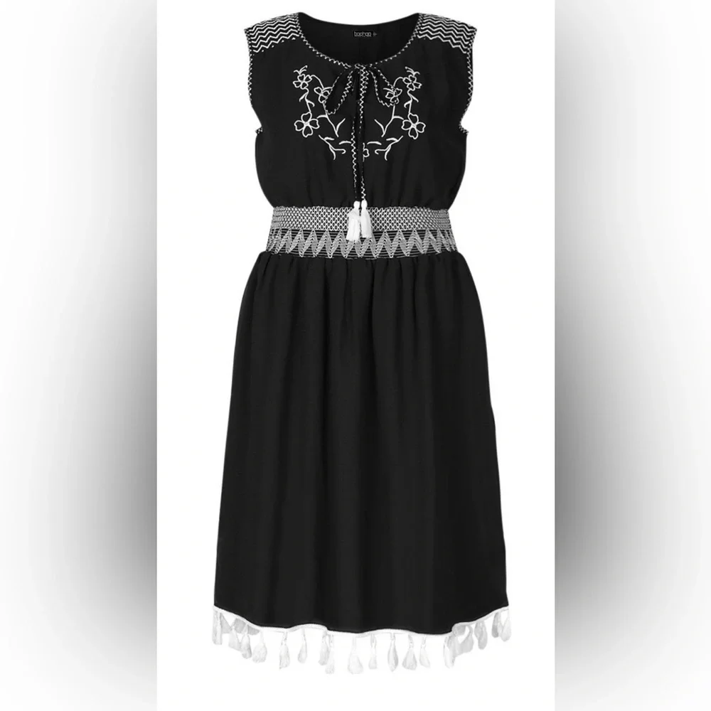 Boohoo women's dress size black size 22 - Picture 2 of 8